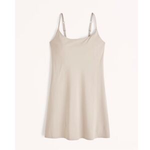 Abercrombie & Fitch Traveler Mini Dress Beige Sleeveless A-Line